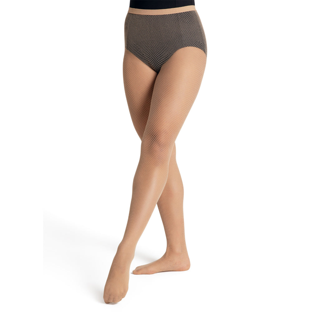 Capezio 3407 Studio Basics Fishnet Seamless Tight S/M / Caramel