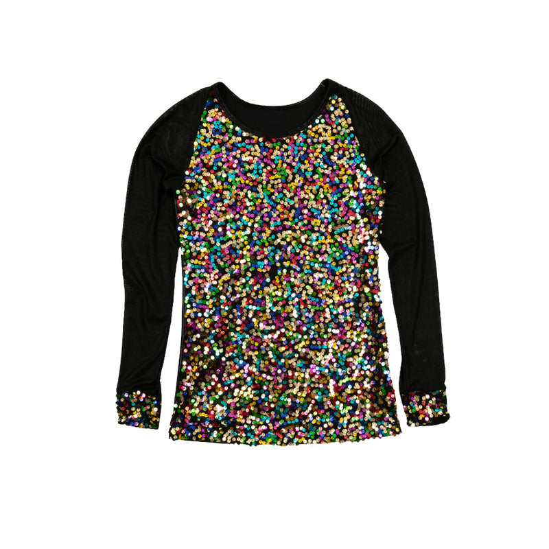 Alexandra Collection Kids Sequin Baseball Top