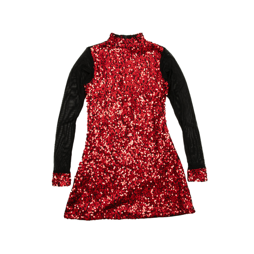 long sleeve sequin tunic dress By Anthropologie Long-Sleeve Sequin Tunic