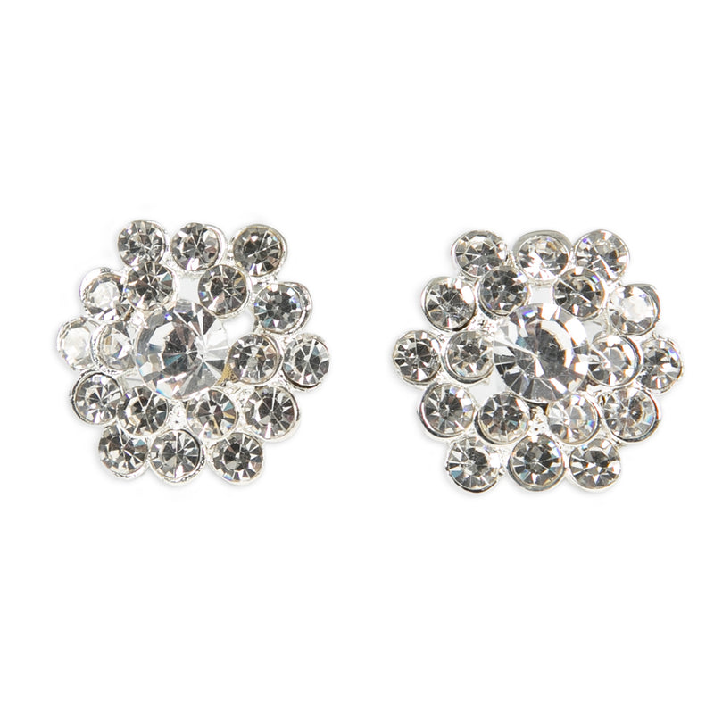 Clip Clear Rhinestone Earring