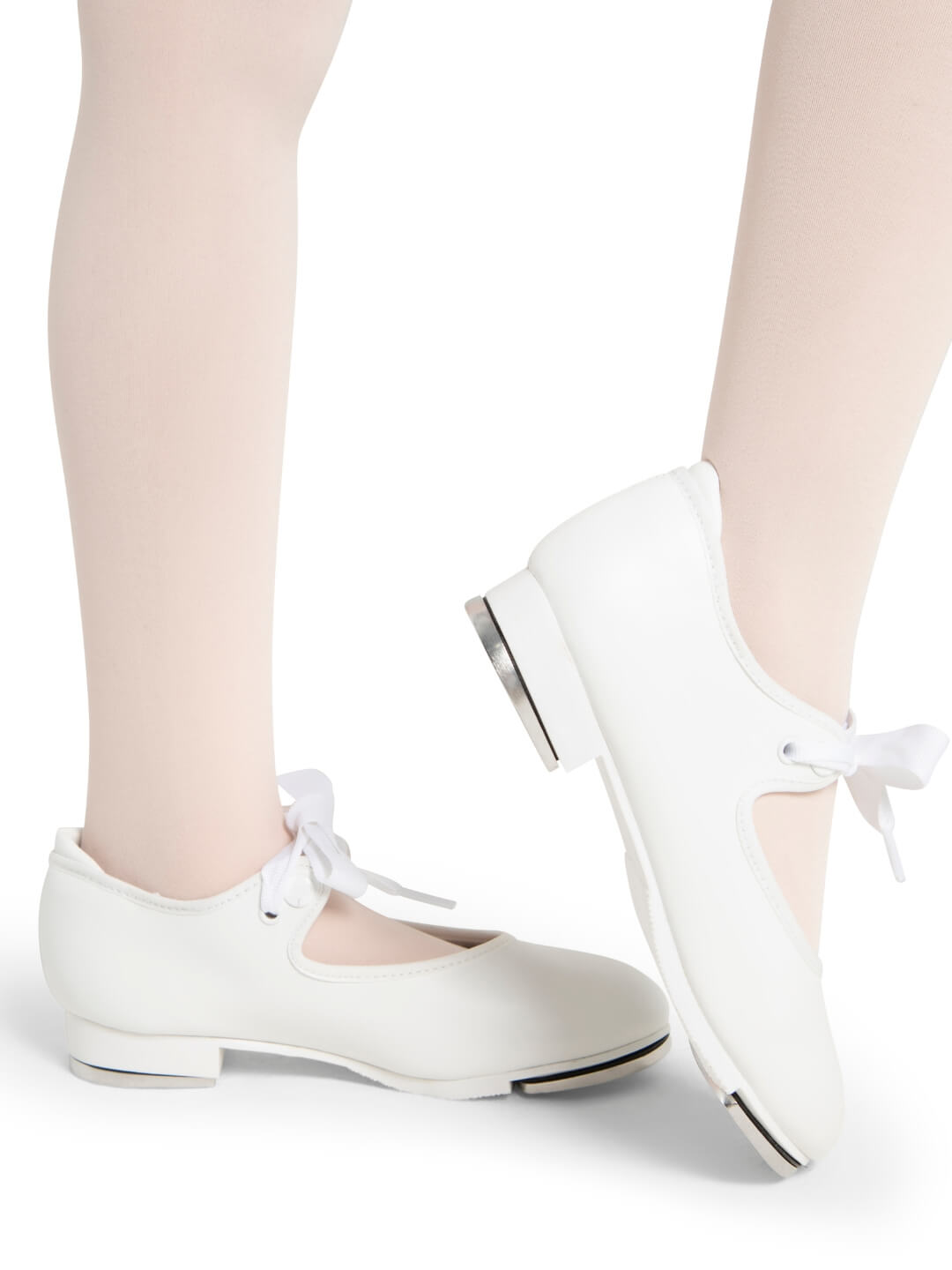 Capezio White Youth Shuffle Tap Shoe