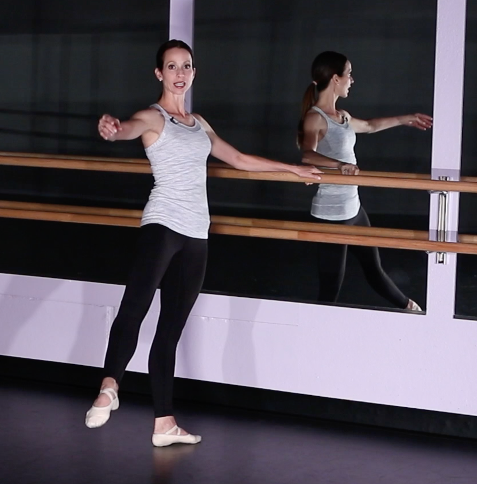 Intermediate Ballet Combo Fondu, Coupe & Rond de Jambe Tutorial Just