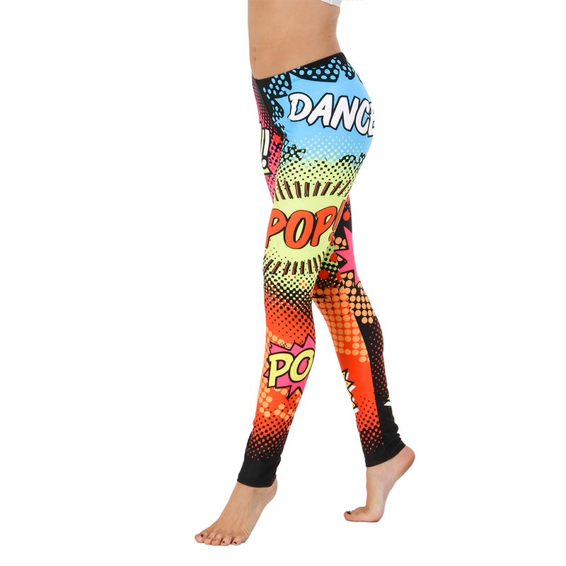 Stay fun and fierce in these Draw The Line Leggings from PopFlex