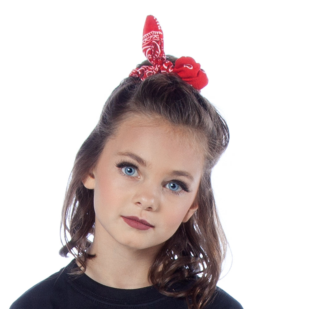 Knotted Bow Bandana Hair Scrunchie