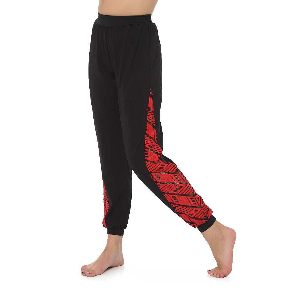 Chevron Pleather Joggers