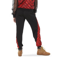 Chevron Pleather Joggers