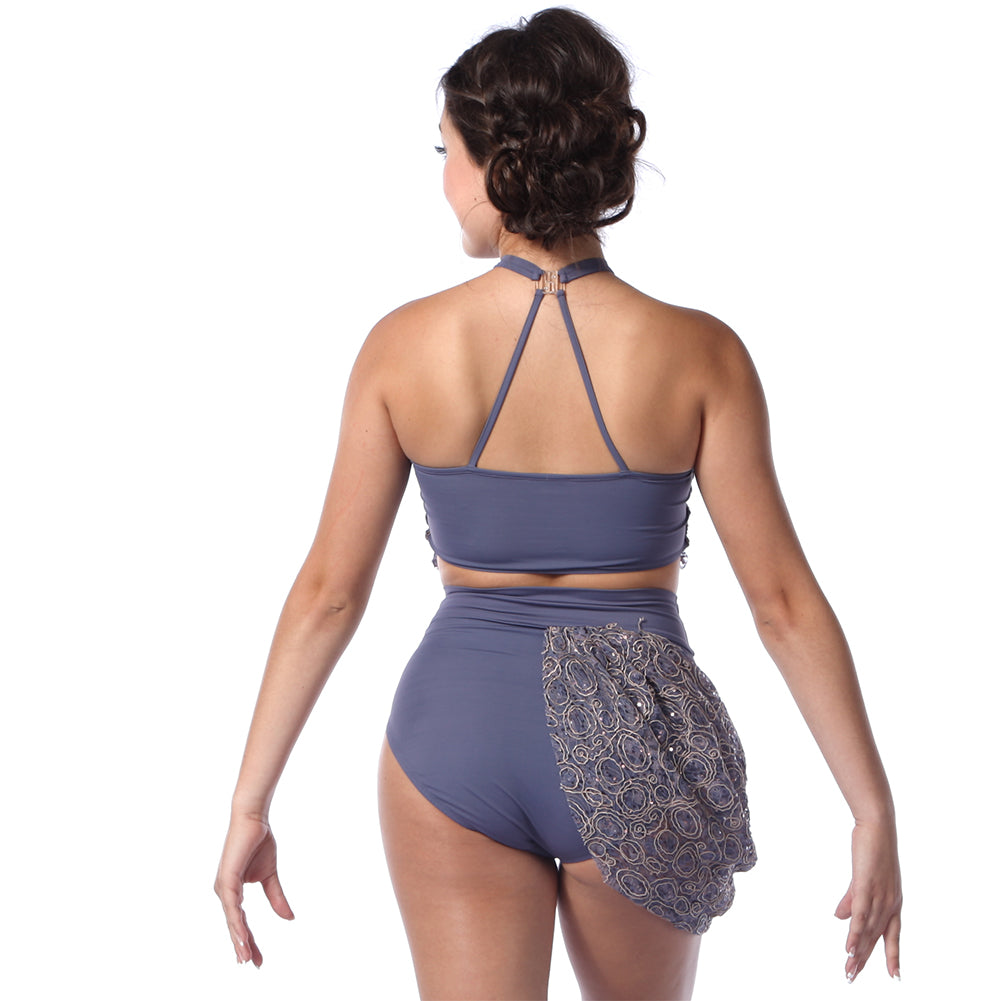 Lace Halter Keyhole Bra Top