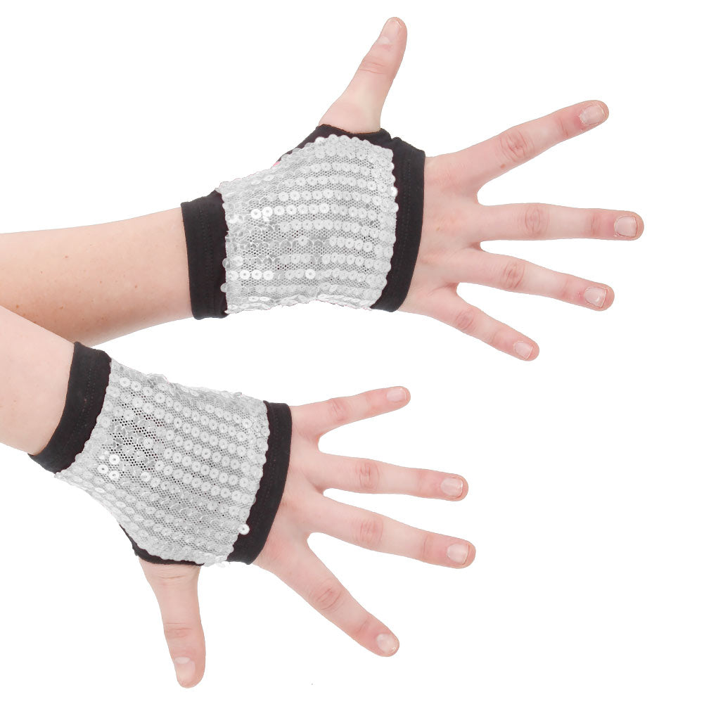 Alexandra Sequin Hand Gauntlets
