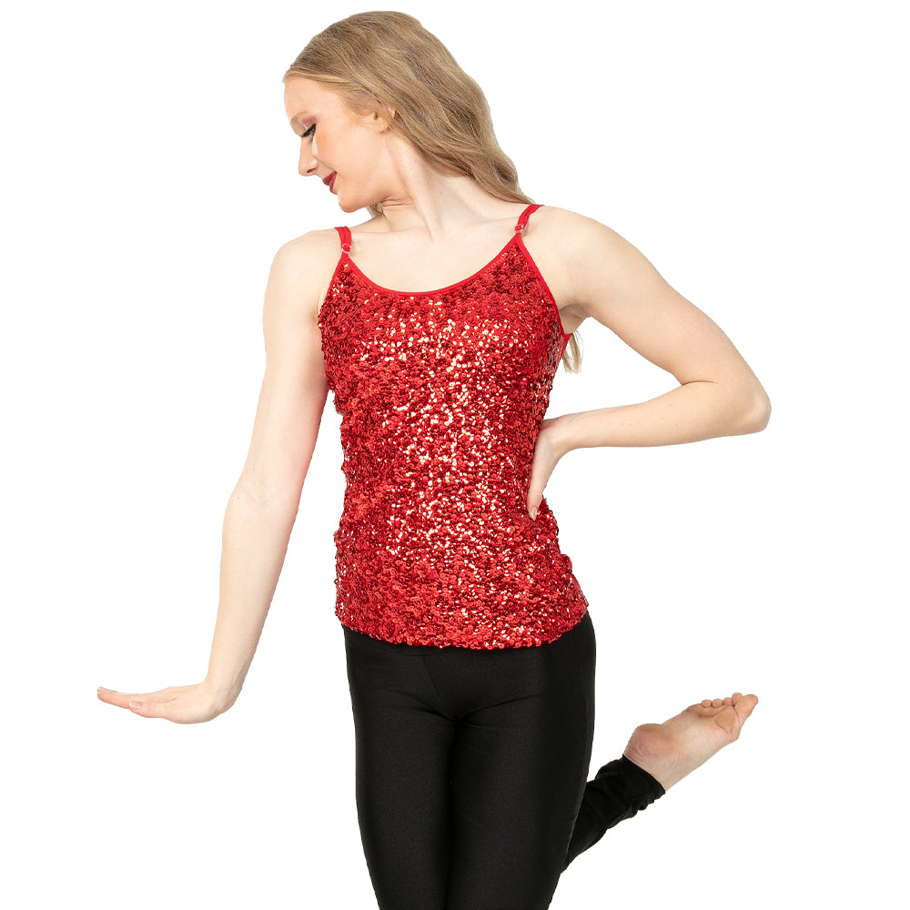 Alexandra Collection Sequin Camisole Tank - Just For Kix