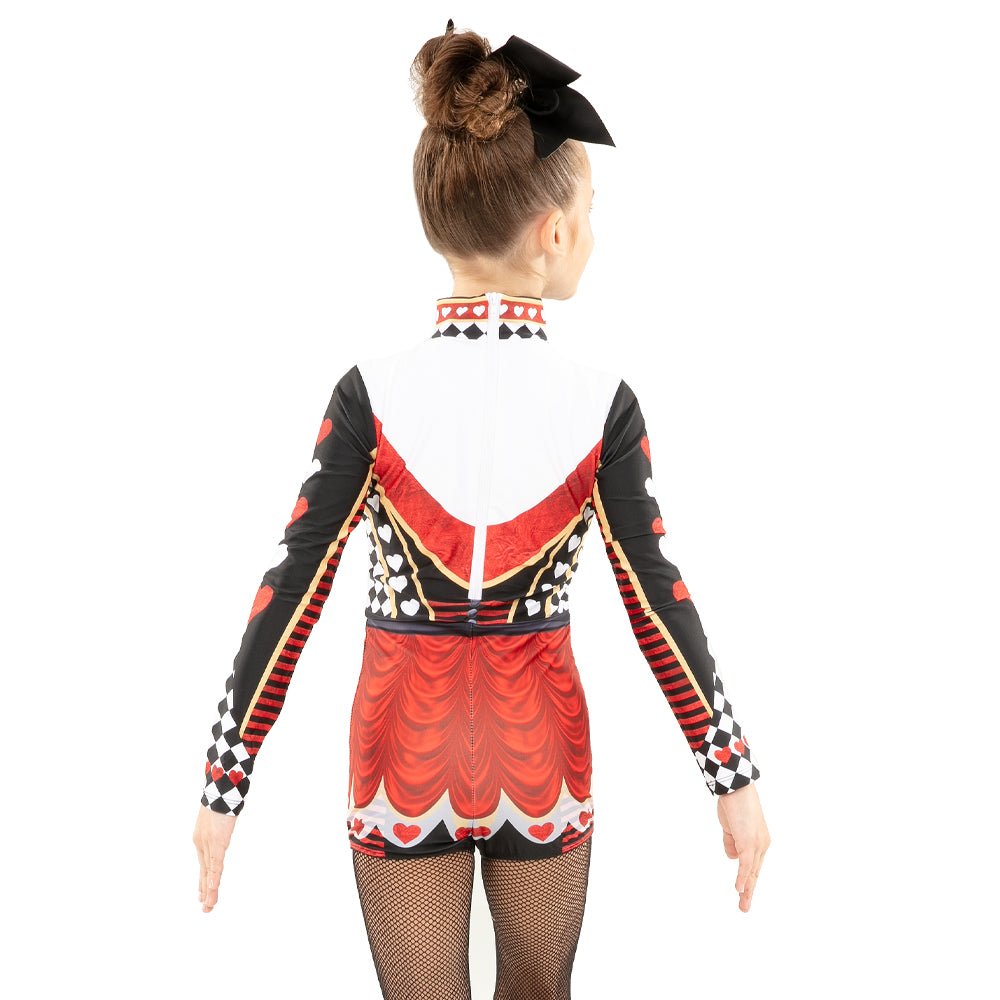 Youth Queen of Hearts Biketard : AC5053C - Just For Kix