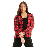 Alexandra Plaid Shirt w/ Hoodie