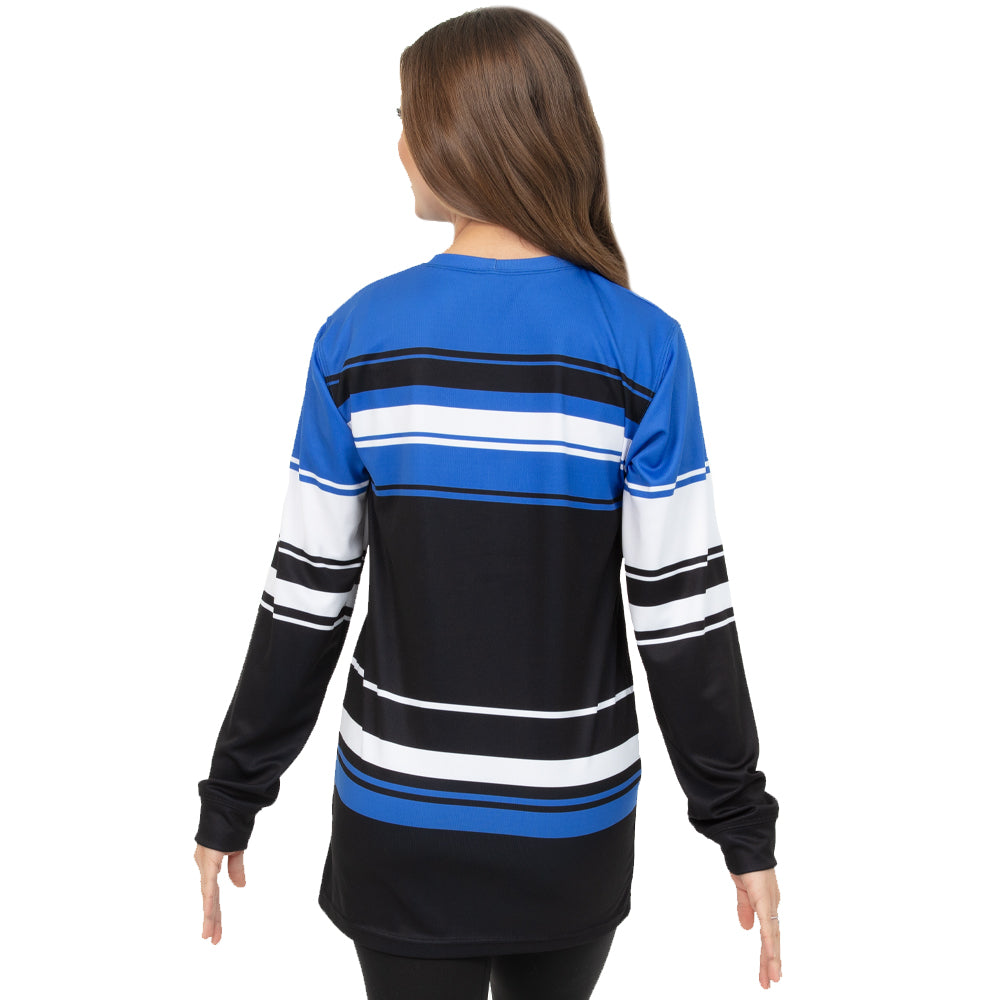 Stripe Colorblock Long Sleeve Shirt