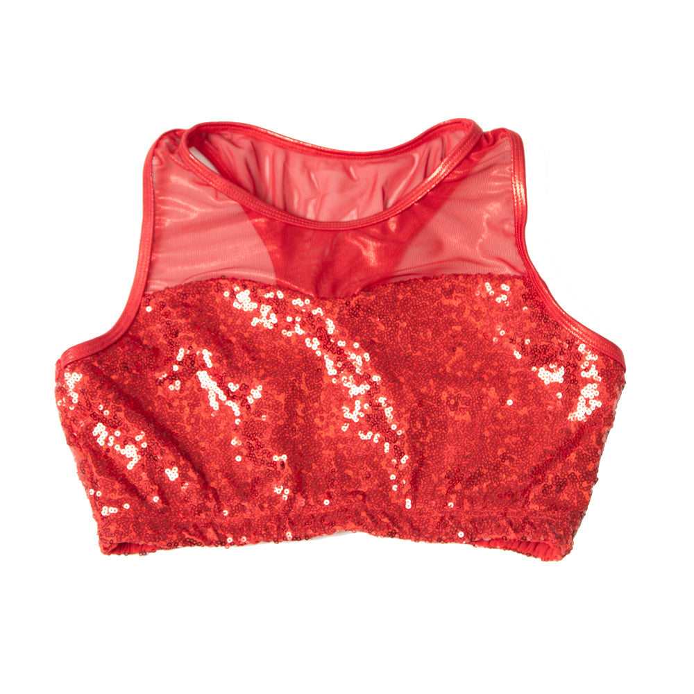 Sequin Mesh Sweetheart Bra