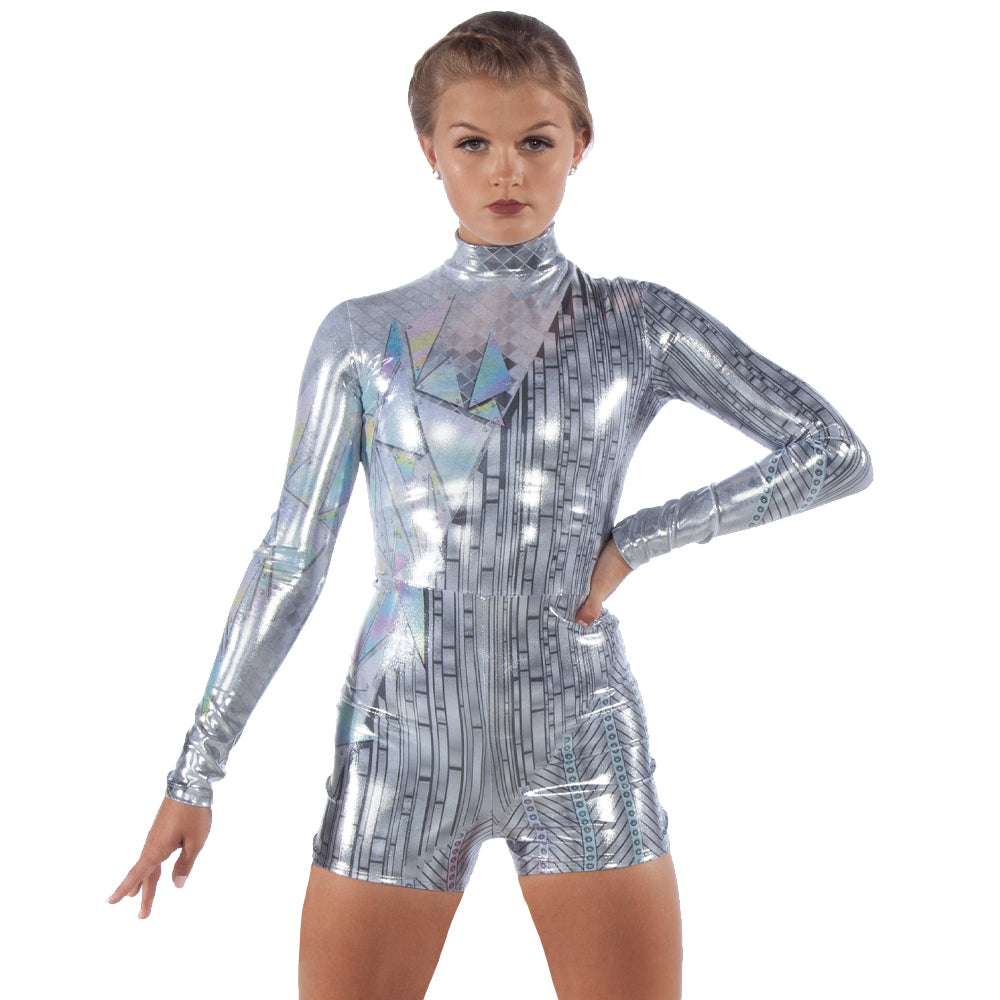 Time to Shine Foil Biketard