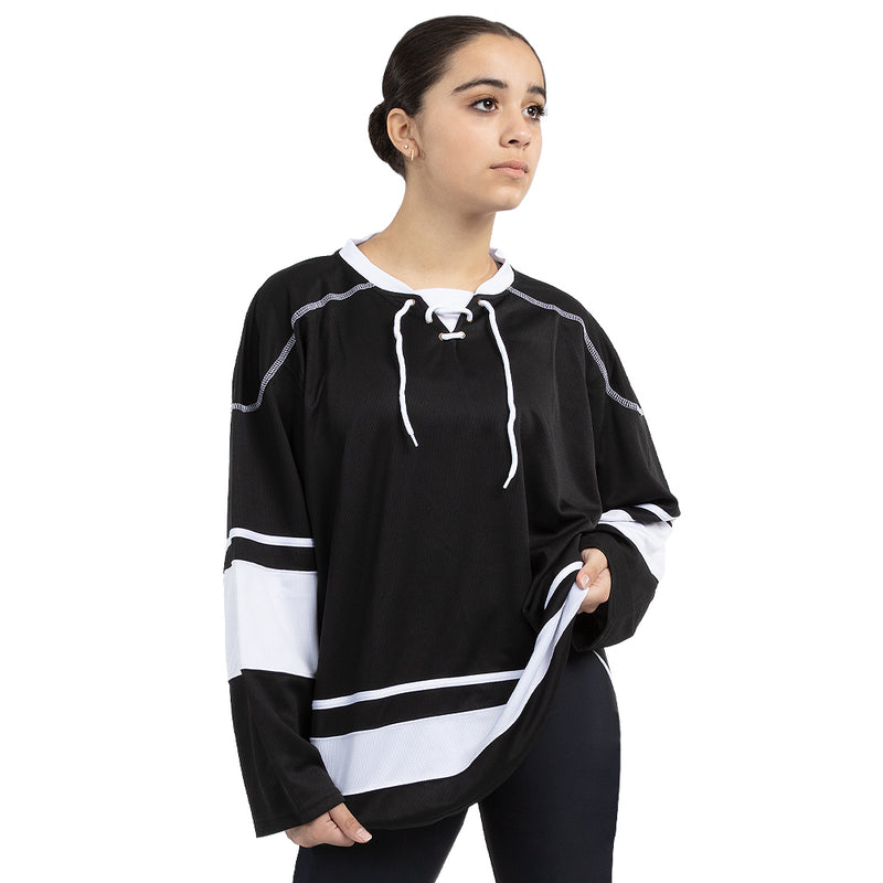 Alexandra Collection | Hockey Jersey | AC6175 Black/White / X-Large Alexandra Collection | Hockey Jersey | AC6175 Black/White / X-Large
