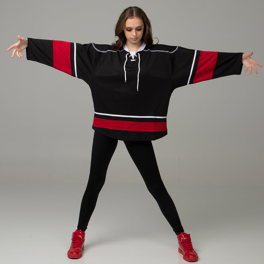 Alexandra Collection | Hockey Jersey | AC6175 Black/White / X-Large Alexandra Collection | Hockey Jersey | AC6175 Black/White / X-Large