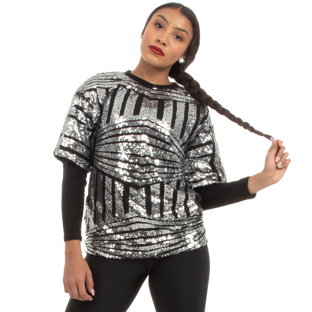 Up in Smoke Sequin Long Sleeve