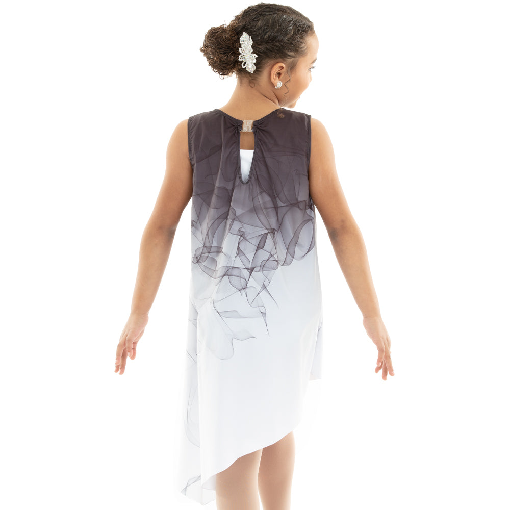 Youth Ombre Asymmetrical Overdress