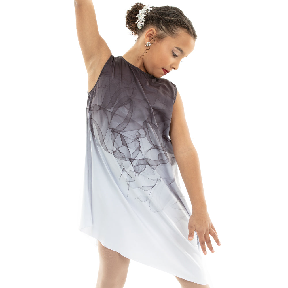 Youth Ombre Asymmetrical Overdress