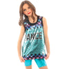 Youth Ombre Checker Dance Sequin Jersey