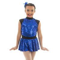 Youth Sequin Skirted Dance Biketard