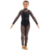 Youth Deco Vertical Lines Mesh Unitard
