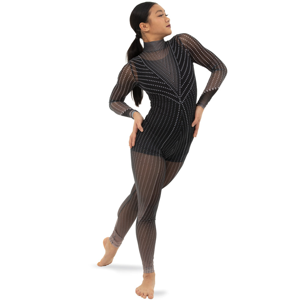 Black Studs Mesh Unitard Black / Medium Black Studs Mesh Unitard Black / Medium