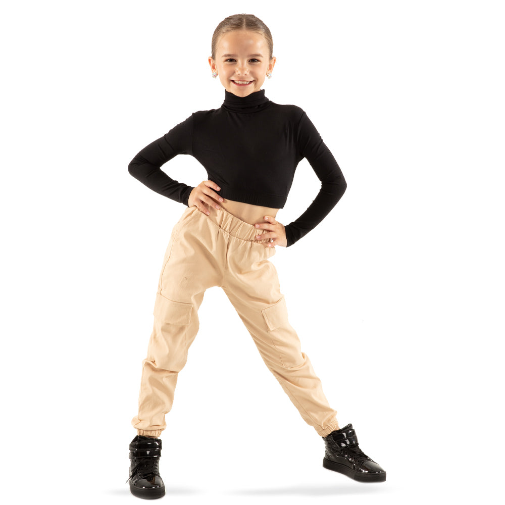 Youth Khaki Cargo Pant - Just For Kix