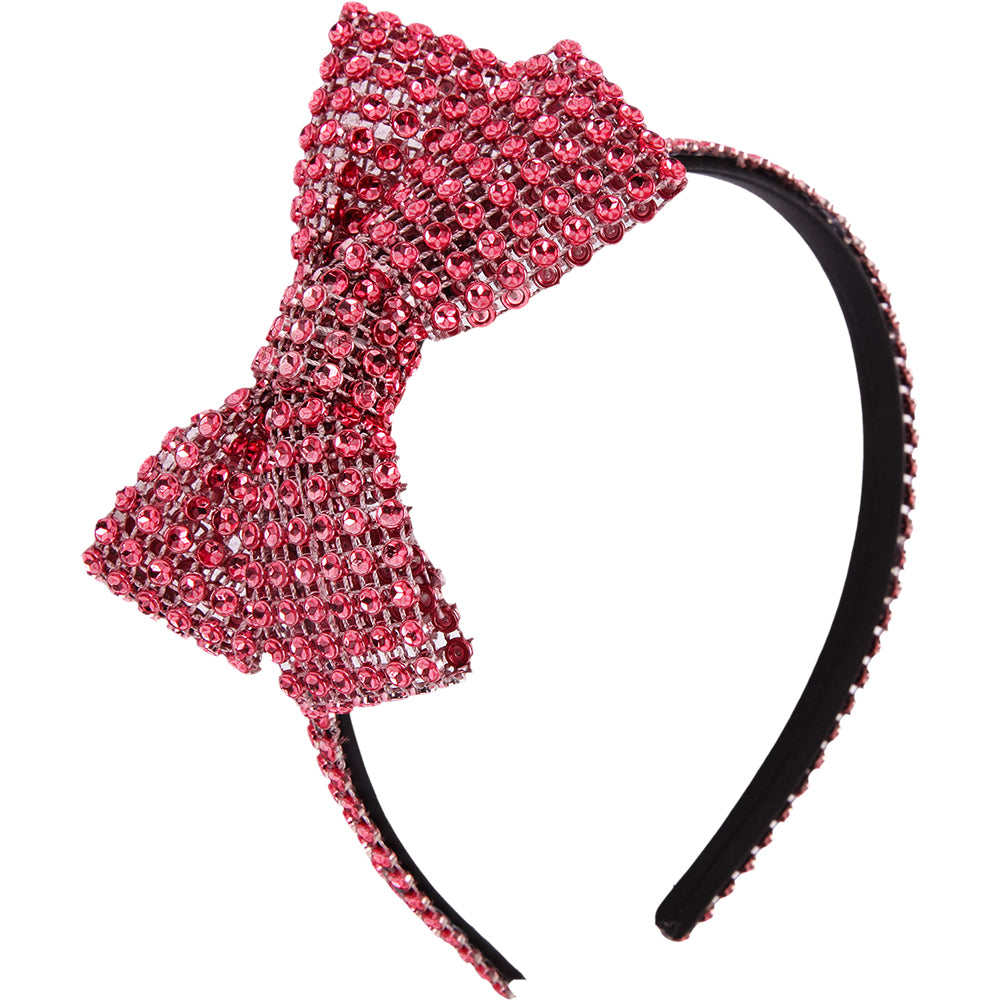 Rhinestone Bow Headband : AC63 - Just For Kix
