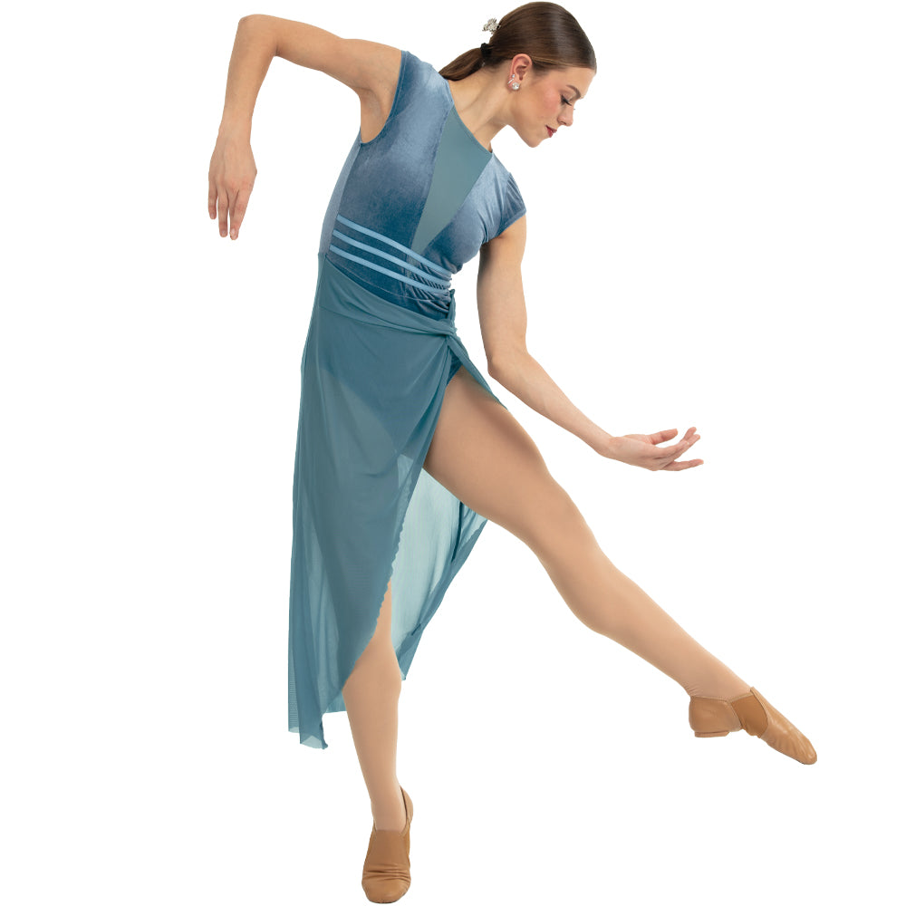 contemporary t shirt dress dance costume Collared Overshirt Dance Costume Set