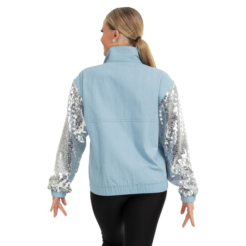 Youth Denim Sequin Jacket