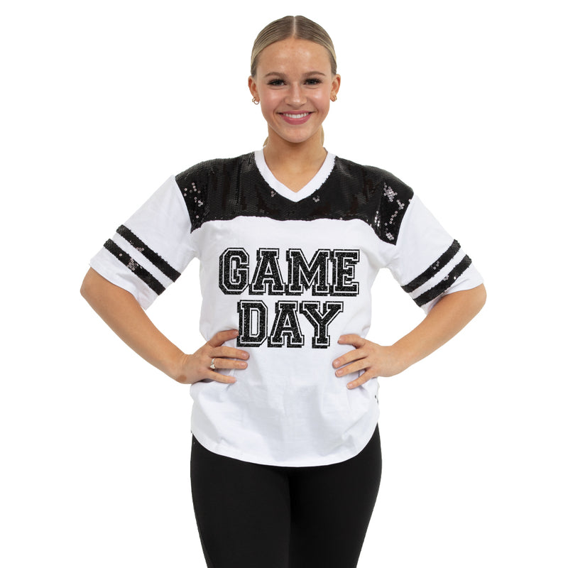 Game Day Sequin Jersey TShirt