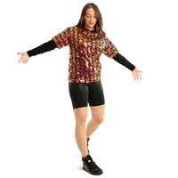 Sequin Layered 2-1 Long Sleeve Shirt