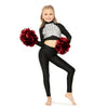 Youth Long Sleeve Sequin Performance Crop Top