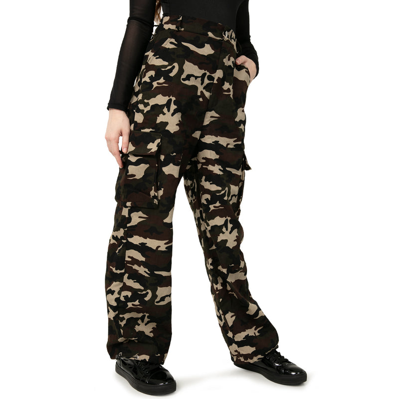 Cargo Parachute Wide Leg Cinched Pants