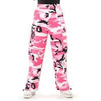 Youth Cargo Parachute Wide Leg Cinched Pants