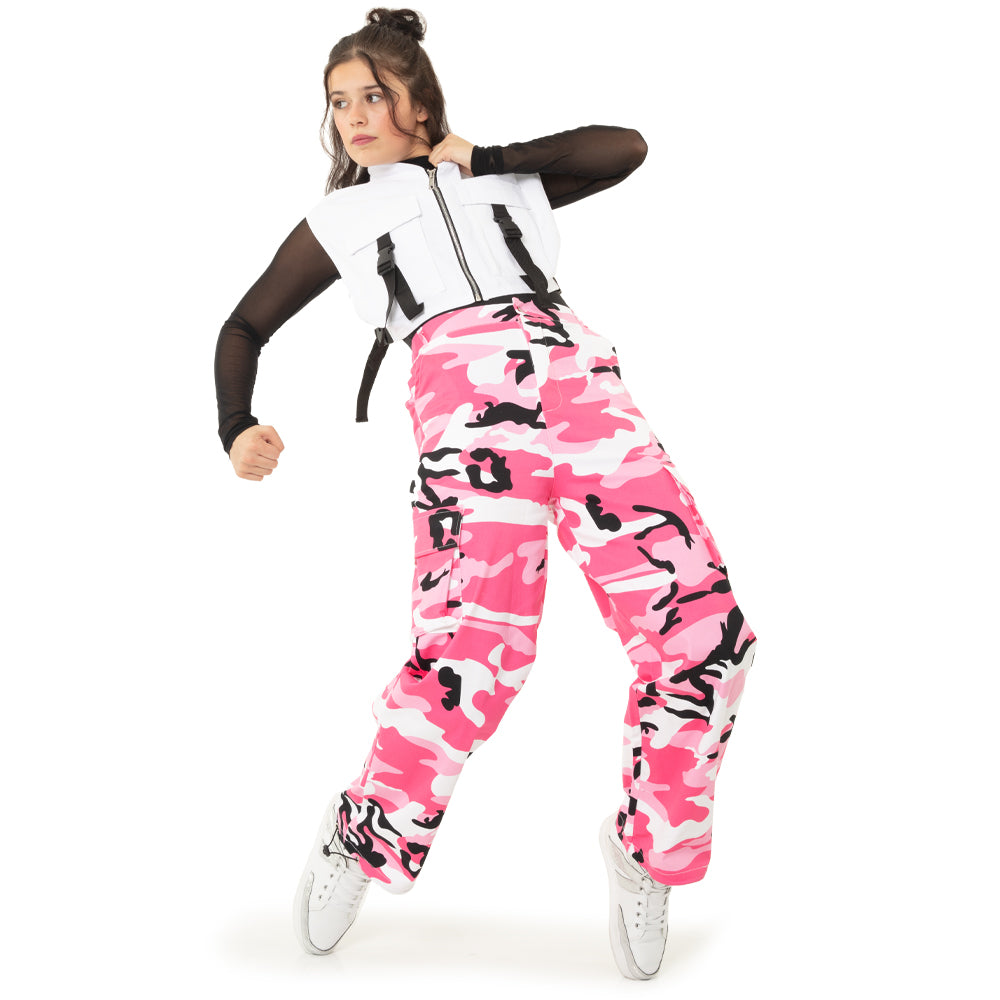 Cargo Parachute Wide Leg Cinched Pants