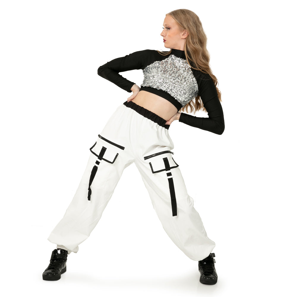 Contrast Cargo Pants