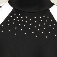 Long Sleeve Metallic Rhinestone Leotard