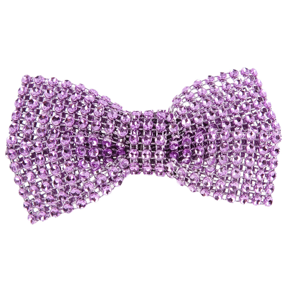 Rhinestone Bow AC65: Stunning Hair Accessory for Dancers display picture 1