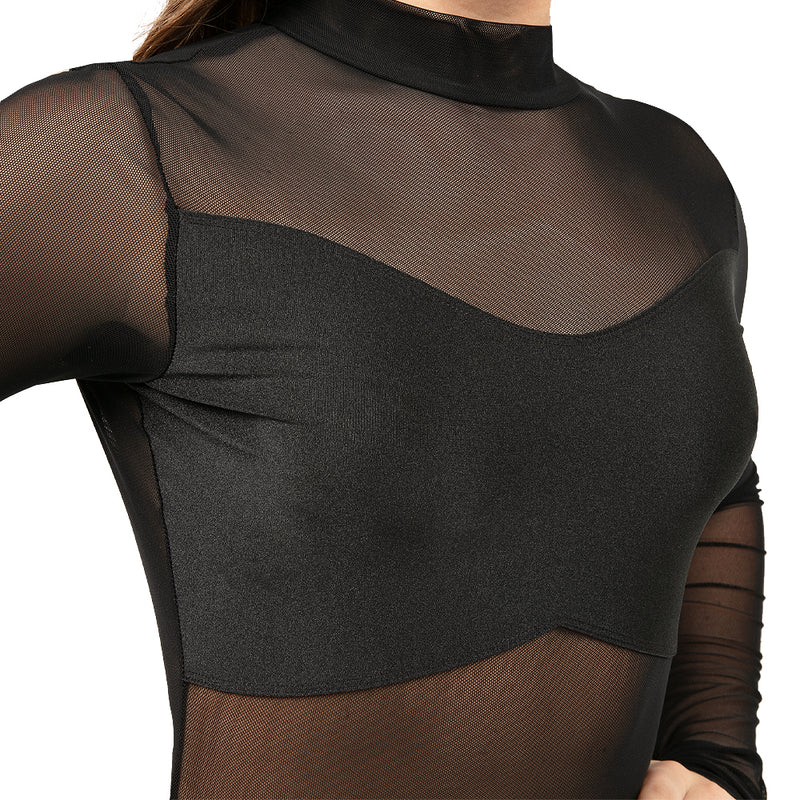 Mash Unitard Long Sleeve Mesh Unitard: AC6617 - Just For Kix