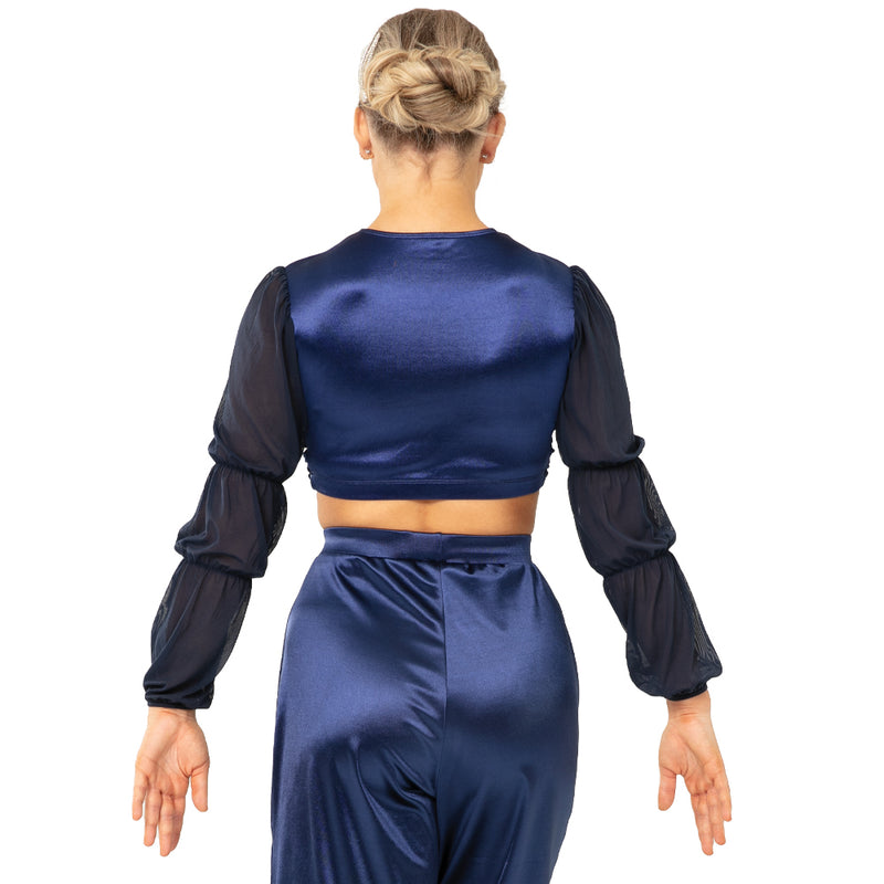 Youth Billow Sleeve Twist Midi Top