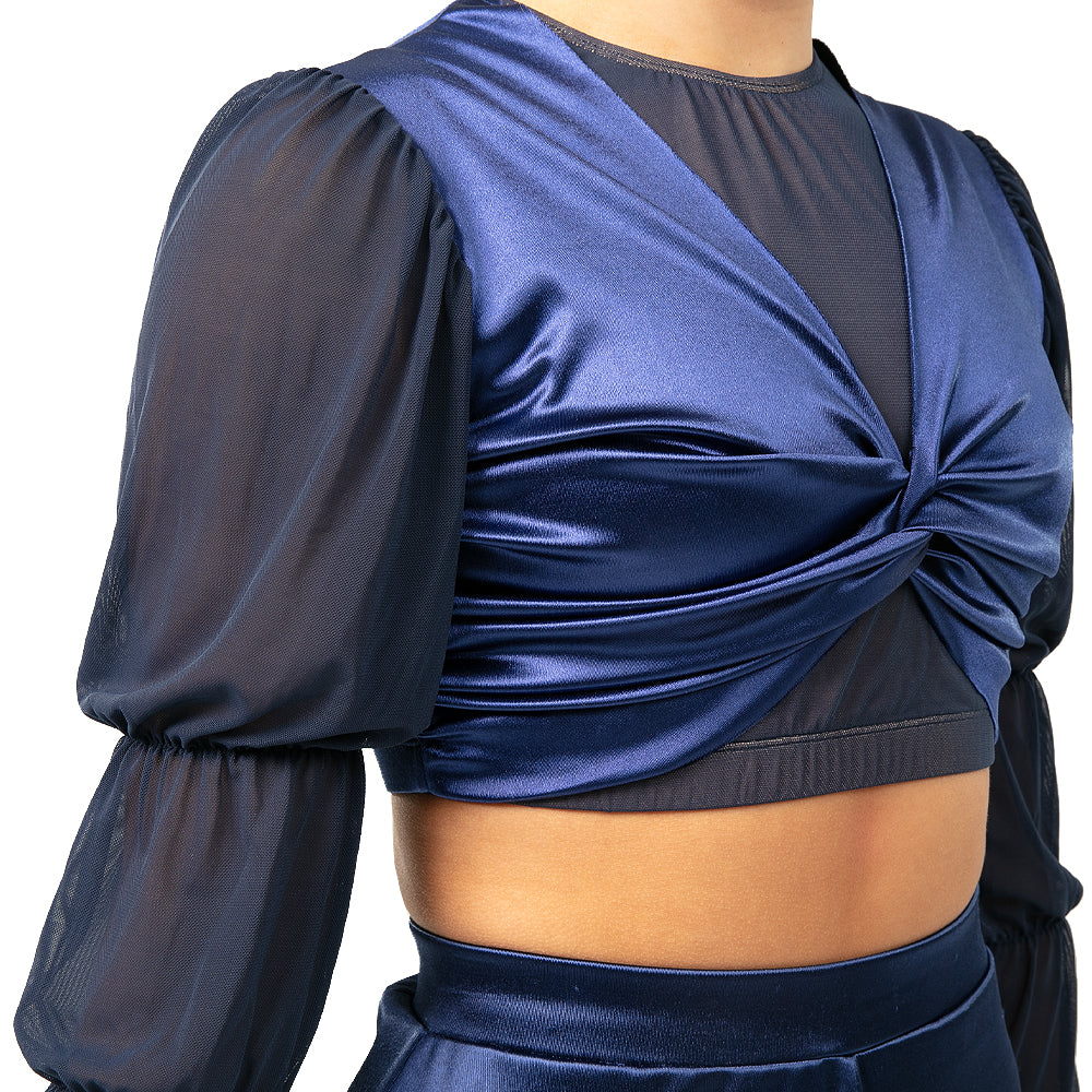 Youth Billow Sleeve Twist Midi Top