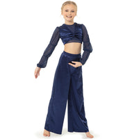 Youth Satin Lux Wide Leg Pant