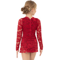 Youth Lace Long Sleeve Scoopneck Dress
