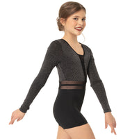 Youth Pin Stripe Long Sleeve Performance Biketard