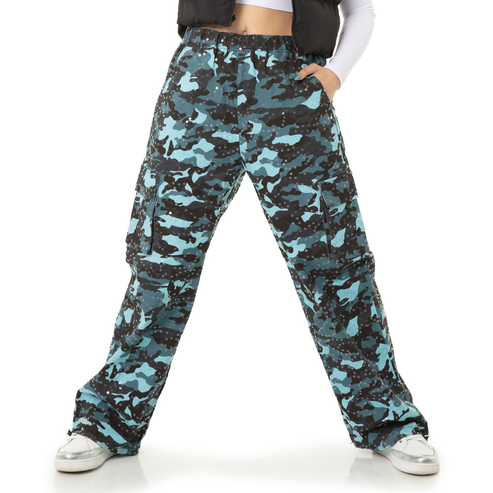 Youth Sequin Cargo Pants