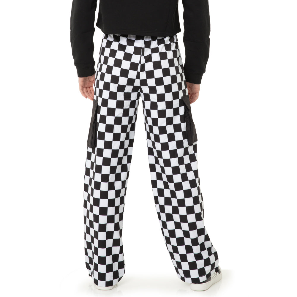 Checkered Wide Leg Pant