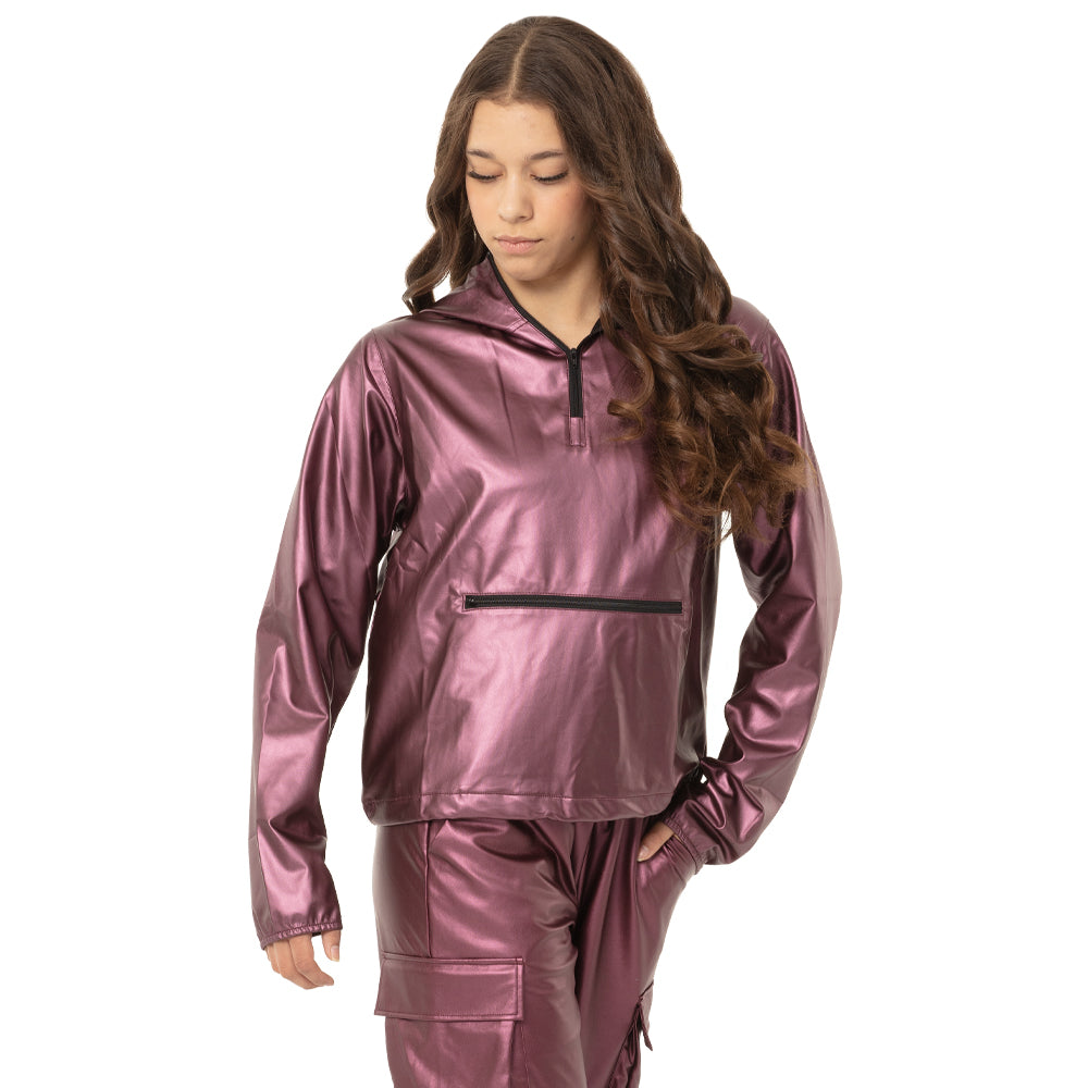 Chrome Ripstop Hooded Windbreaker