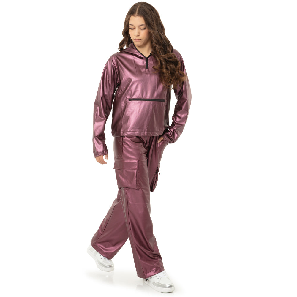 Chrome Ripstop Hooded Windbreaker
